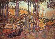 Henri Edmond Cross Evening Breeze oil painting